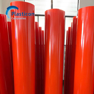 Tabung Epoxy GRE Merah Diperkuat Dengan Serat Kaca Untuk Isolasi Listrik