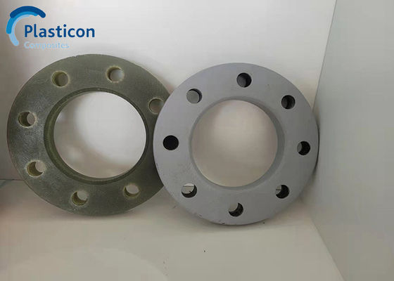 Polyester atau Vinyester Resin GRP Flange Kaca Peningkatan Plastik