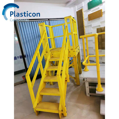 Pultrusion FRP Tangga Serat Diperkuat Plastik Tangga Disesuaikan