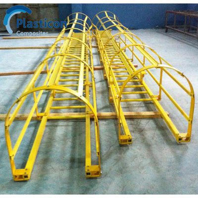 Kuning Pultruded FRP Komposit Untuk Tangga Walkway Pagar