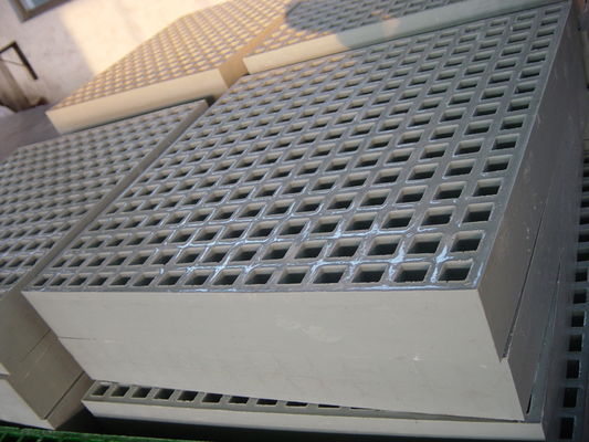1000mm Lebar FRP Grating Petrochemical Green Fiberglass Grating