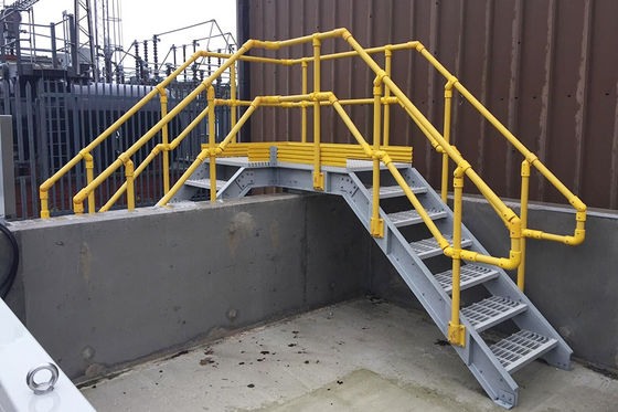 Anti Korosi FRP Grating Platform Dan FRP Grating Walkway