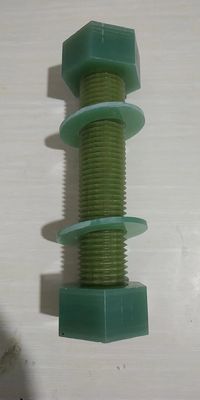 Ketahanan Penuaan FRP Hex Head Bolts Metric Thread Permukaan halus