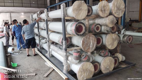 Ketahanan korosi GRP Pipe Fiberglass Pipe Rating suhu 110 Degree