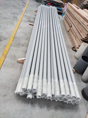 White Polyester Resin FRP Pipe With GB Standard Untuk Aplikasi Industri