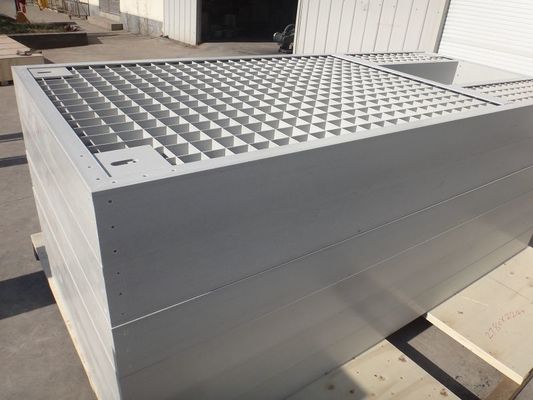 Square Diperkuat Molded Fiberglass Grating Dengan 6x6mm Cross Bar