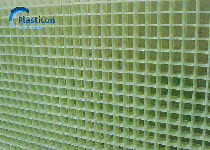 Green diperkuat Fiberglass lantai Grating kekuatan tinggi tahan korosi