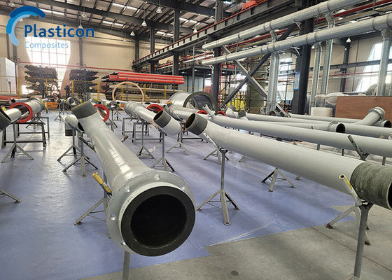 DN1000 12m Fiber Glass Reinforced Pipe Dengan Sambungan Flange